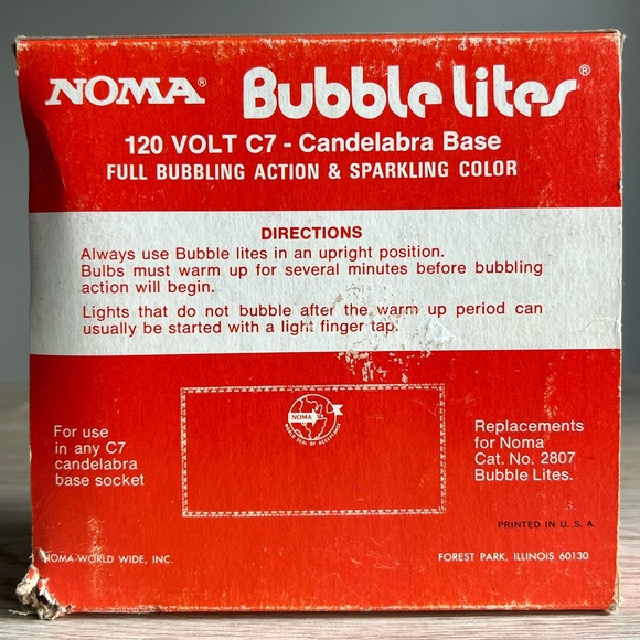 NOMA Vintage 3 Bubble Replacement Lites 🎄 - Picture 4 of 10